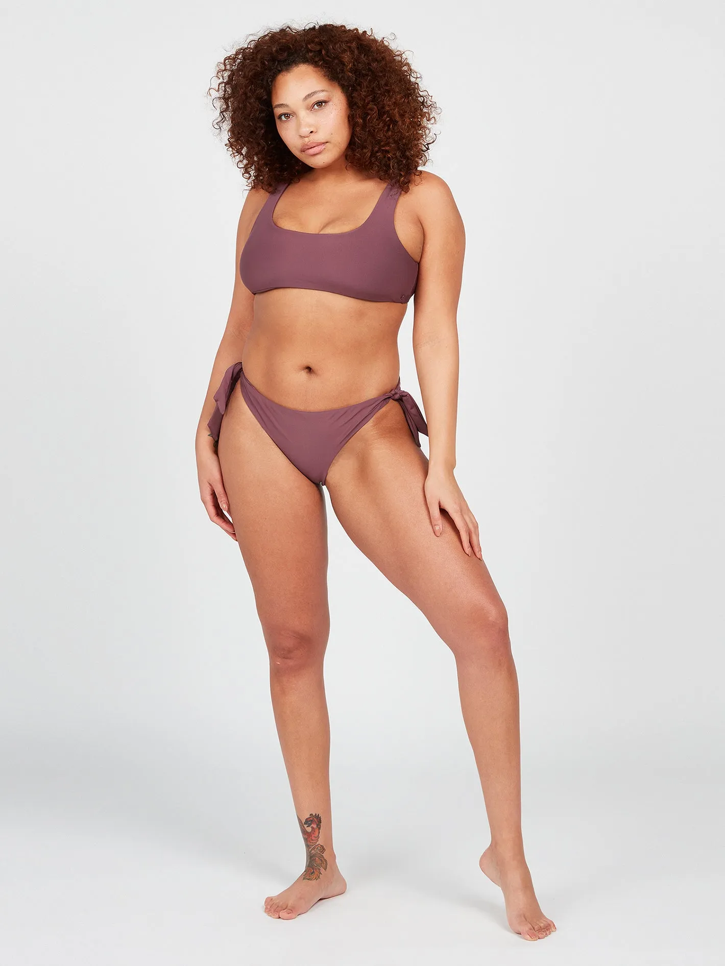 Simply Seamless Scoop Plus Size Bikini Top - Eggplant