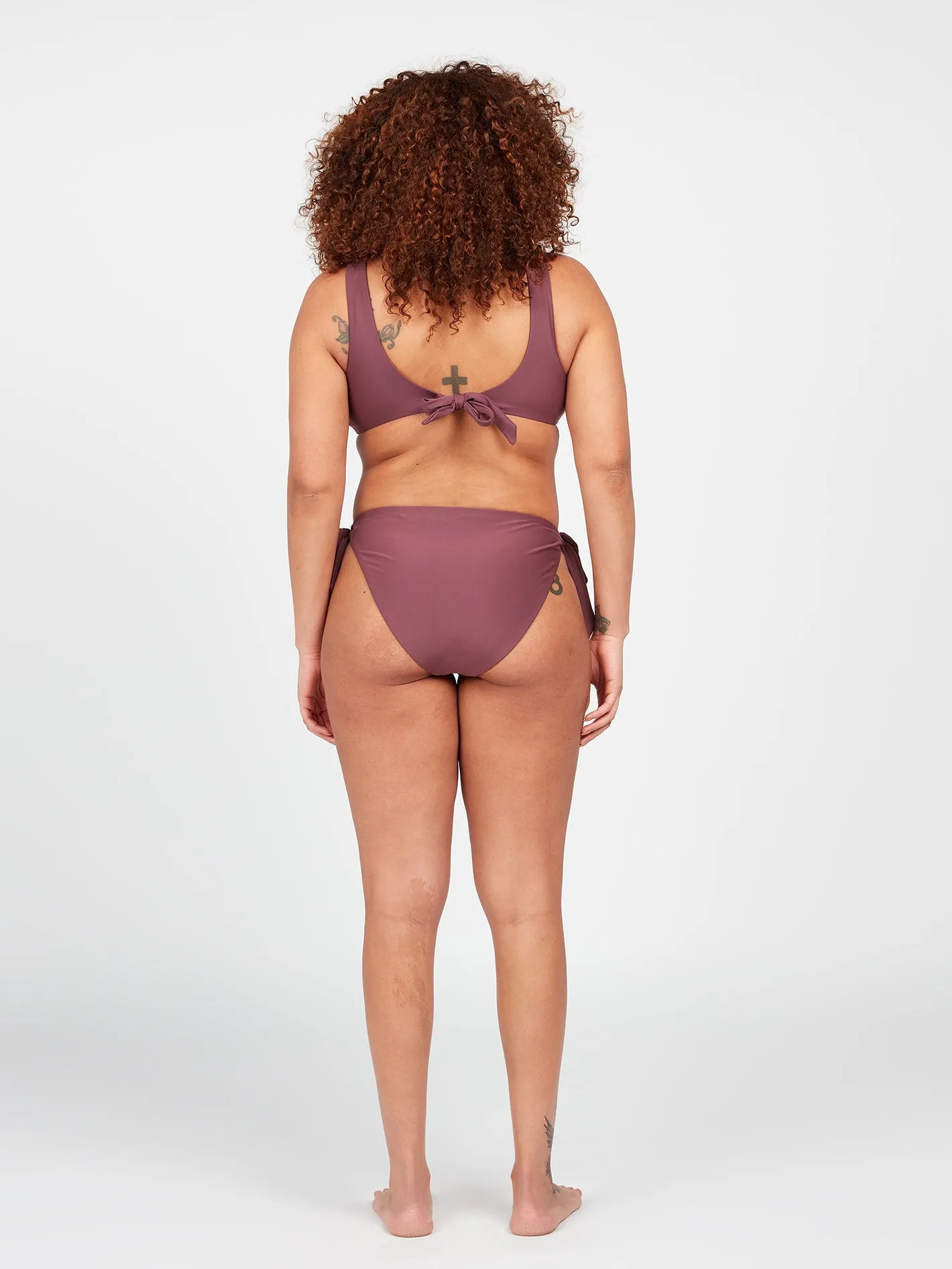 Simply Seamless Scoop Plus Size Bikini Top - Eggplant