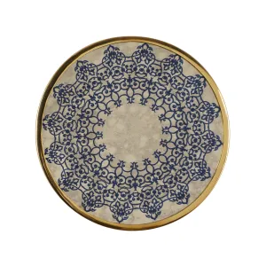 Sinaya Oriental Round Tempered Glass Wall Accessory