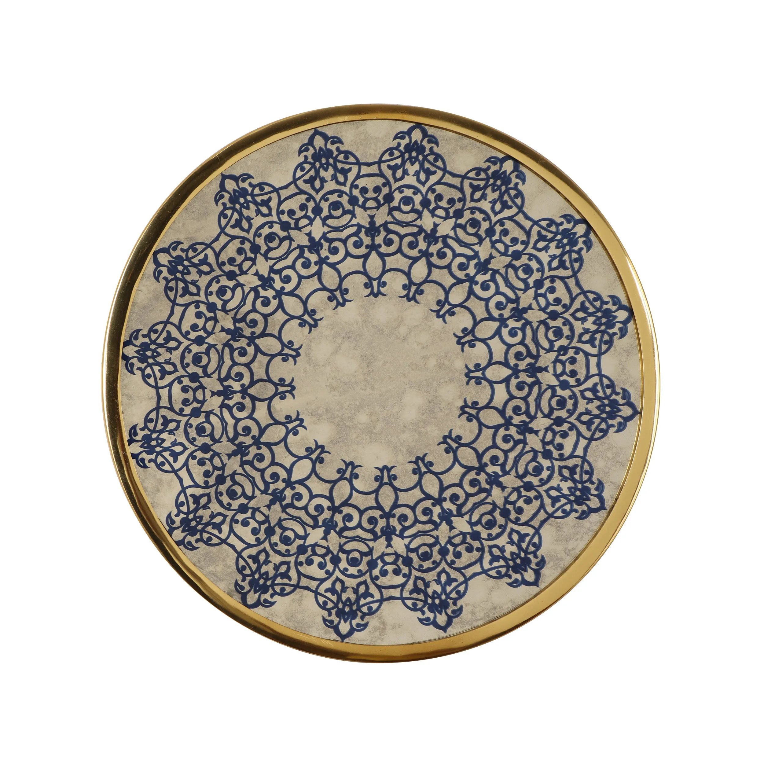 Sinaya Oriental Round Tempered Glass Wall Accessory