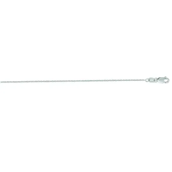 Sincerely Springer's 14k White Gold 18" Cable Chain Necklace