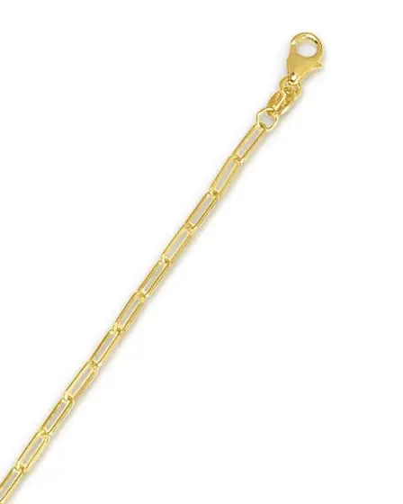 Sincerely Springer's 14k Yellow Gold 16" Paperclip Chain Necklace