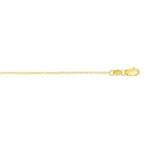 Sincerely Springer's 14k Yellow Gold 18" Cable Chain Necklace