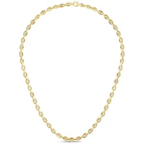 Sincerely Springer's 14k Yellow Gold Puff Mariner Necklace