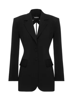 Single-Breasted Cut-Out Blazer