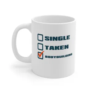 single taken at the gym , bodybuilding - funny gym mug ,gym lover,gym rat