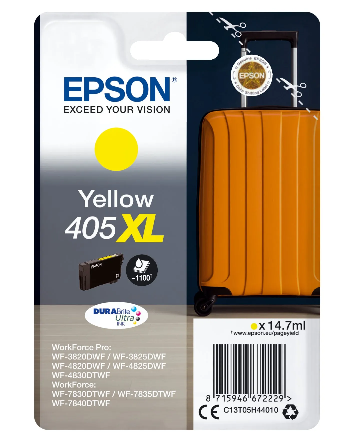 Singlepack Yellow 405Xl