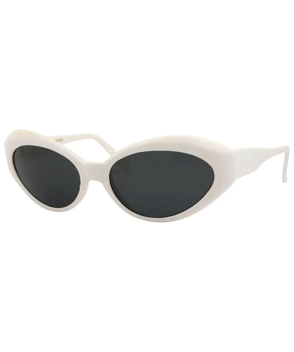 SISTER K White Cat-Eye Sunglasses