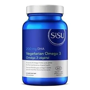 Sisu - vegetarian omega3 200 mg dha - 60 sgels