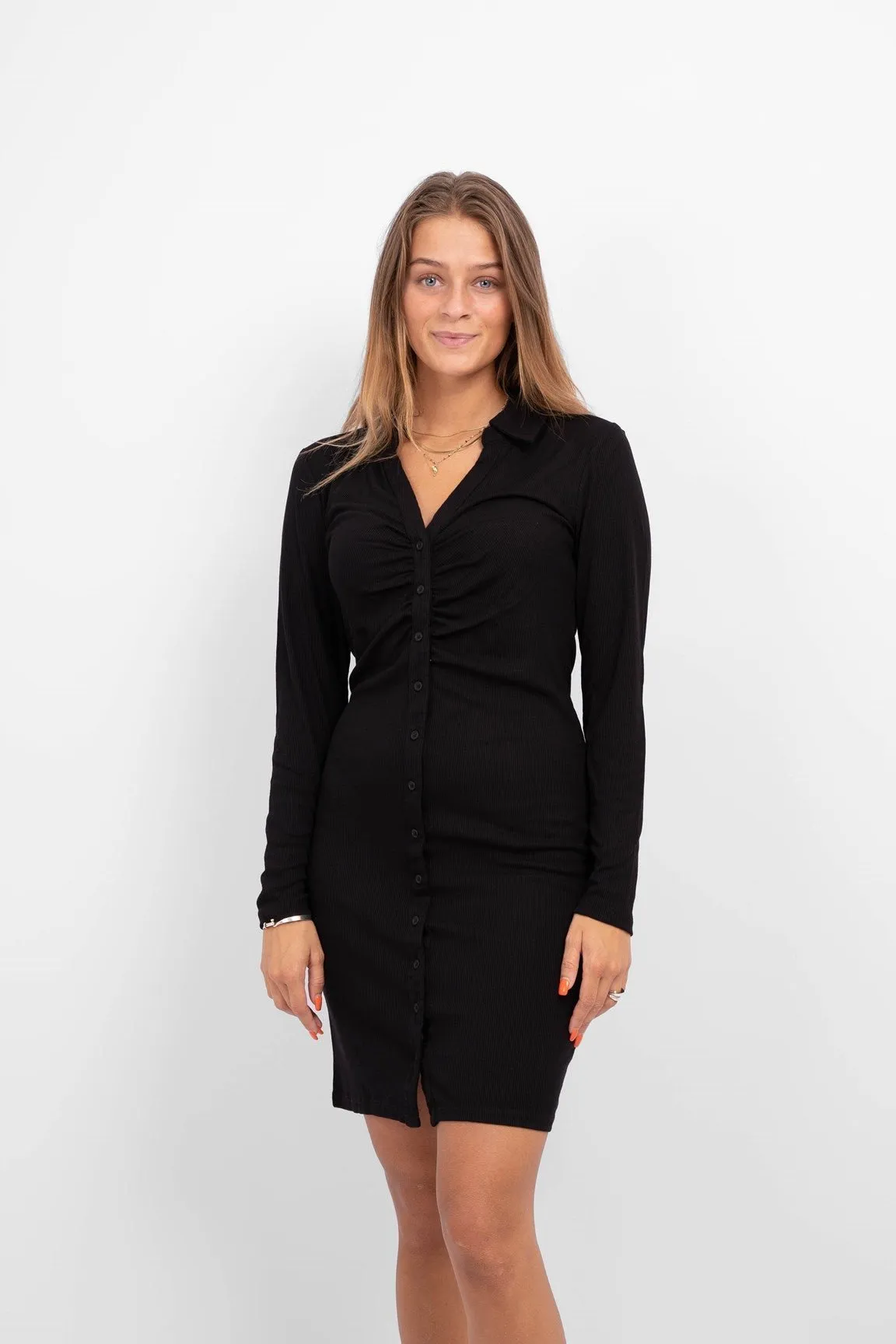 Siva Polo Dress - Black