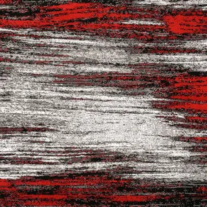 Sivas Gray/Red 5' X 8' Area Rug