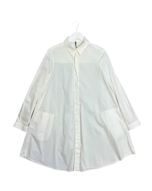 Size XS/S - Liviana Conti White Midi Shirt Dress