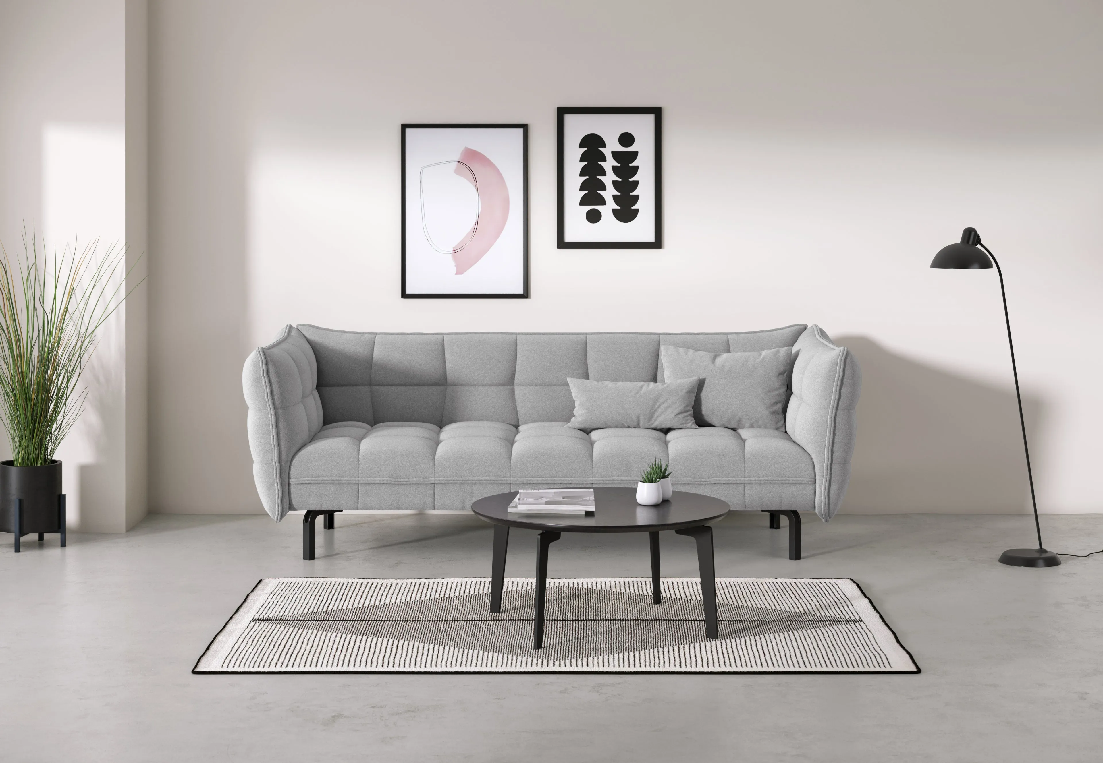 Skal - Skal Sofa, Light Gray Wool