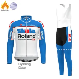 Skala Blue Fleece Retro Cycling Kits