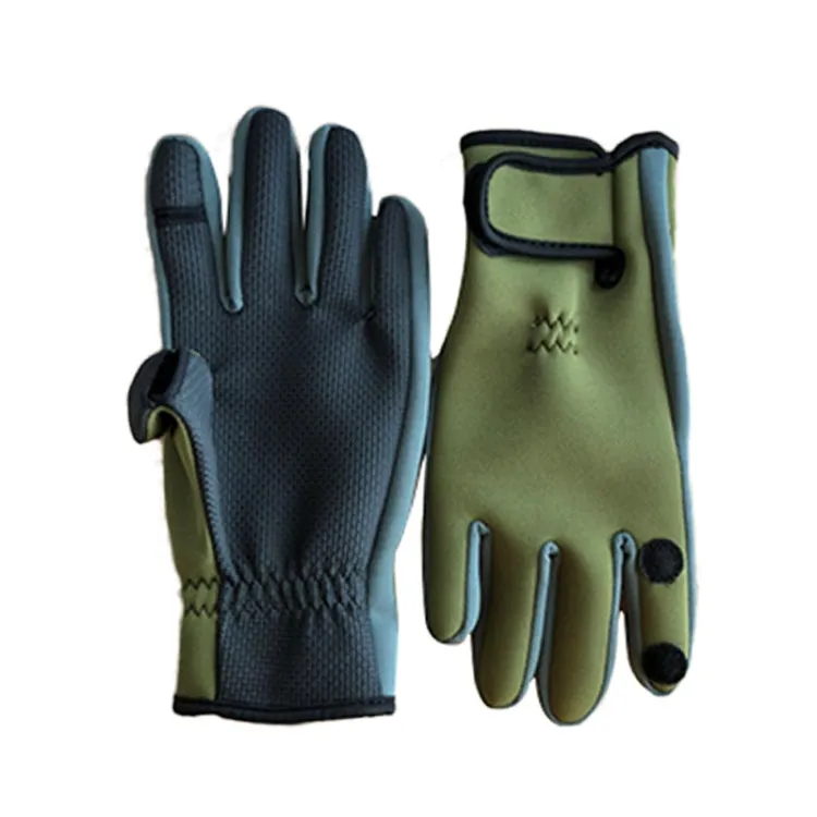 SKD-1102 Outdoor Bicycle Sports Fishing Gloves, Size: M(Green)