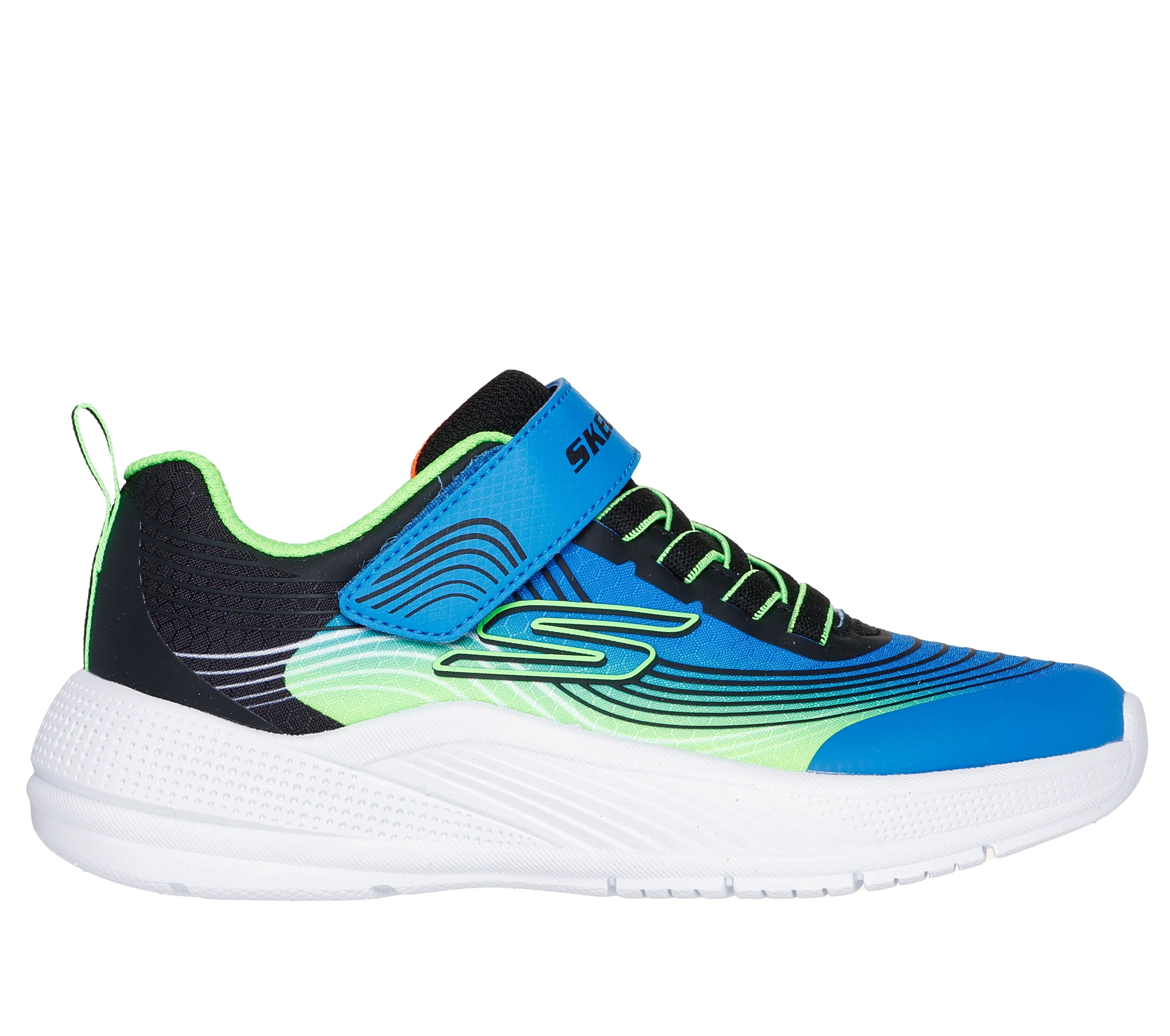 SKECHERS MICROSPEC ADVANCE YOUTH - BLUE LIME