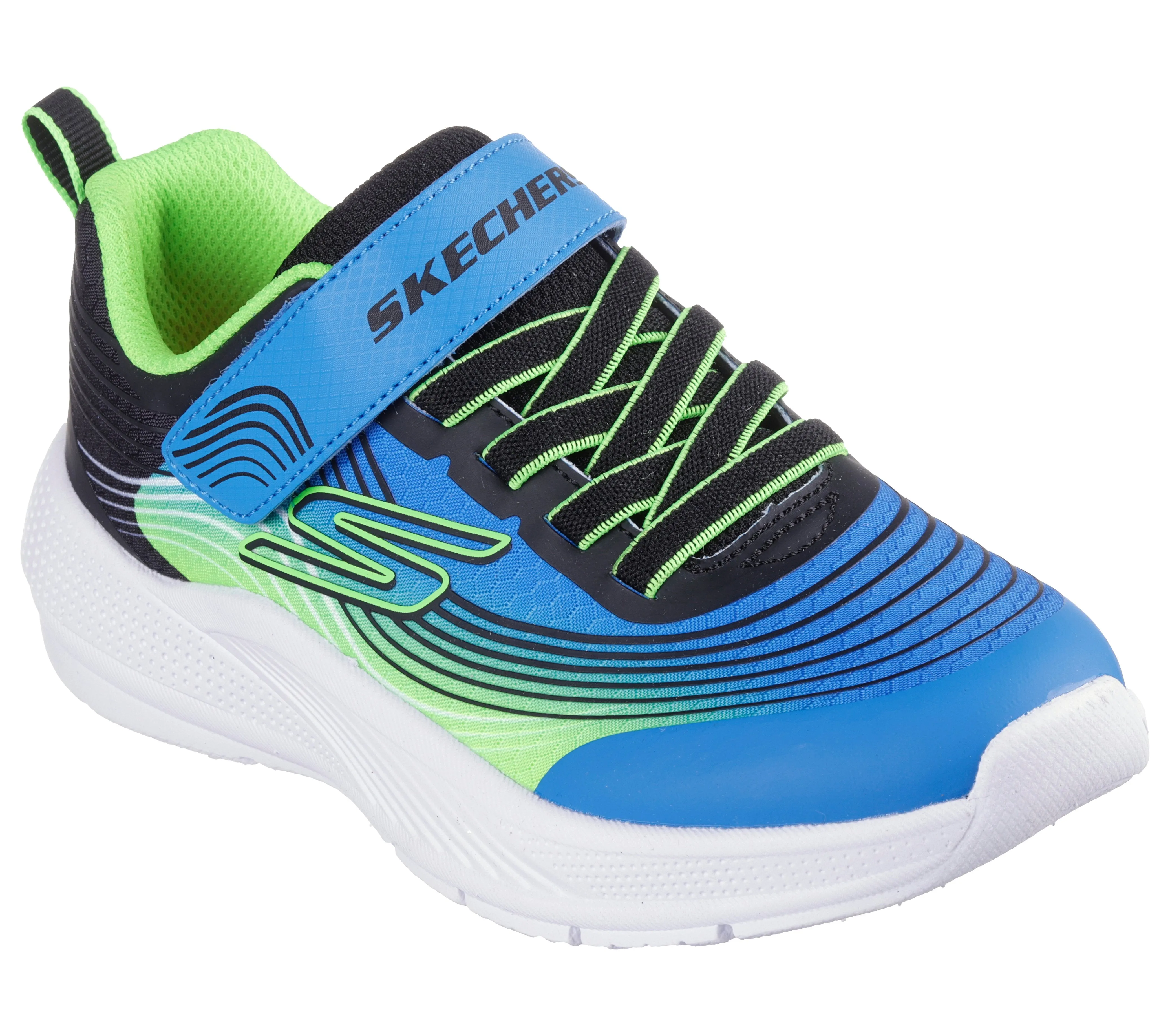 SKECHERS MICROSPEC ADVANCE YOUTH - BLUE LIME