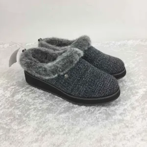 Skechers Women Size 6 Gray NWOT Faux Fur Slip Ons Slippers