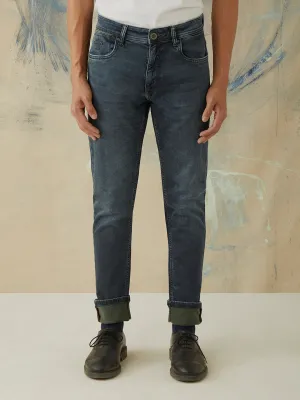 Skinny Fit Dark Indigo Plain Jeans