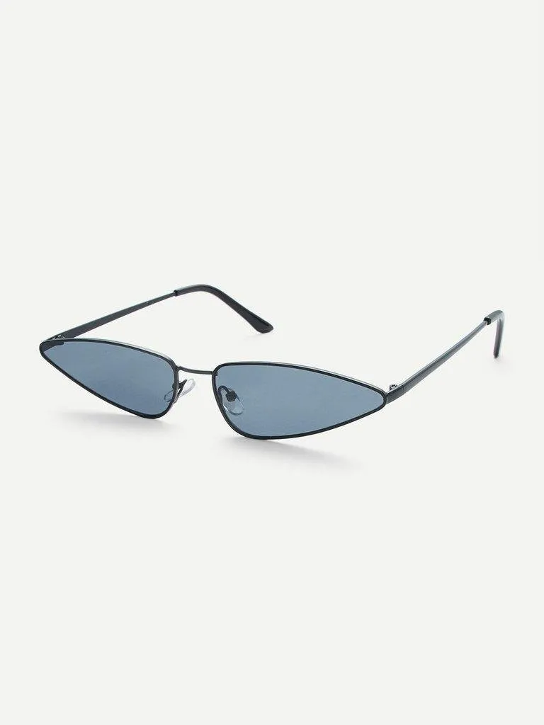 Skinny Frame Cat Eye Sunglasses