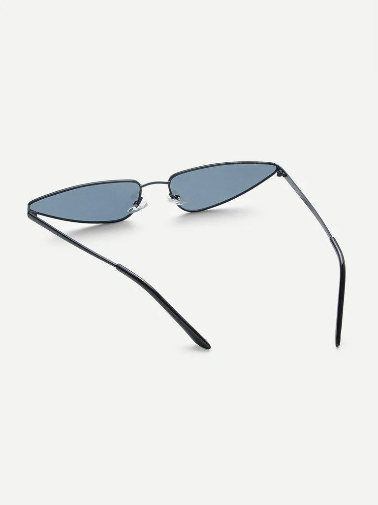 Skinny Frame Cat Eye Sunglasses