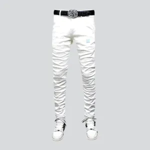 Skinny men's casual jeans