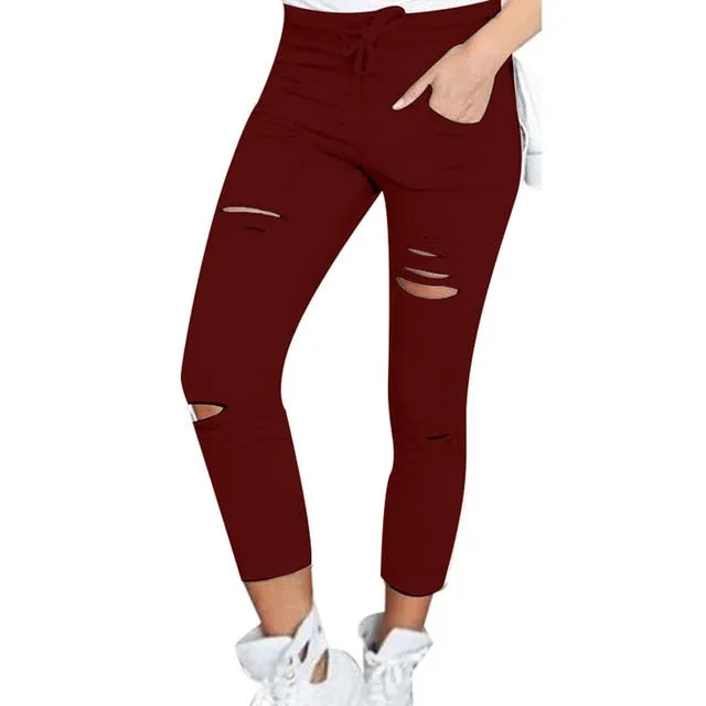 Skinny Stretch Ripped Jeans Ultra