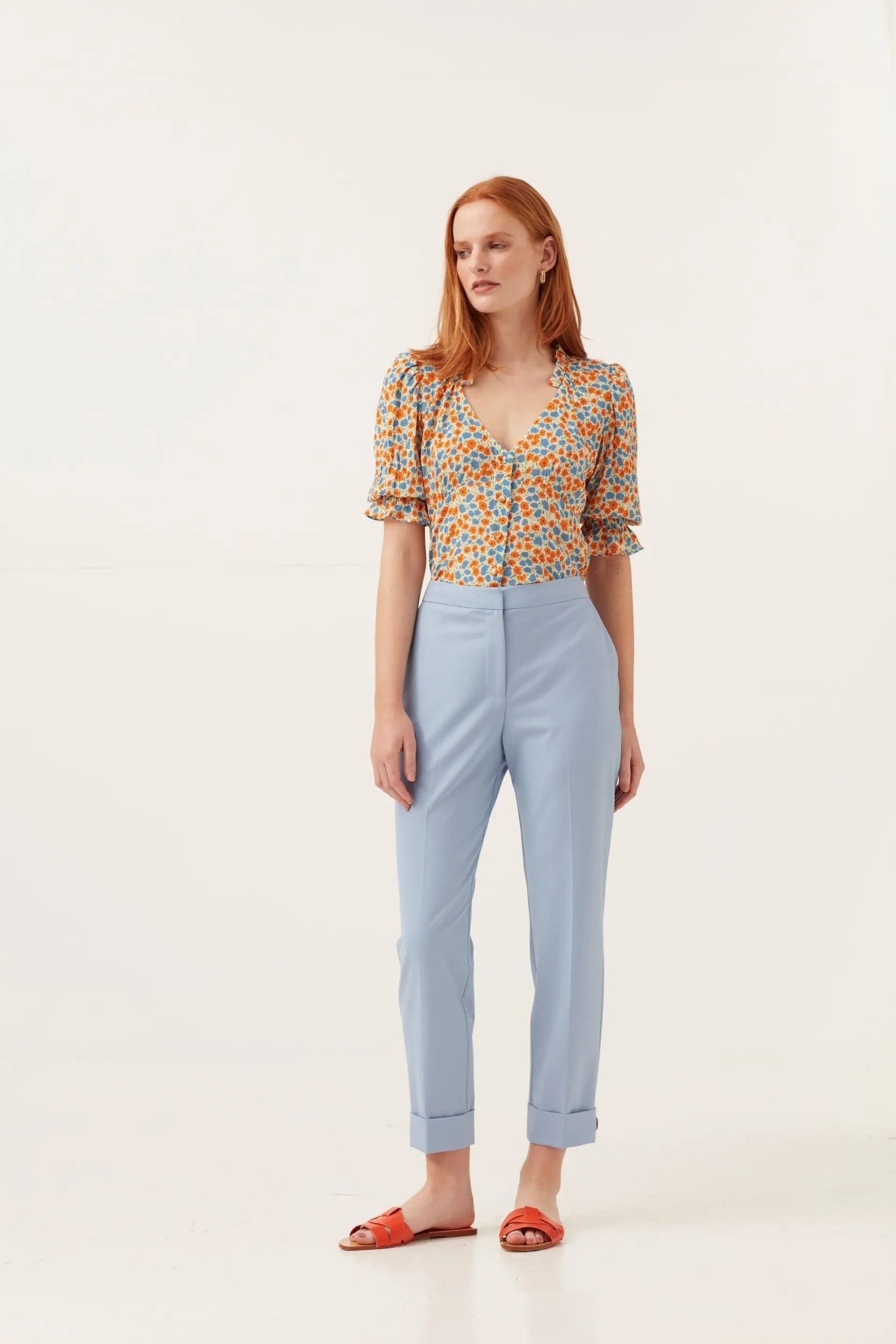 Skinny Trouser with cuff detail