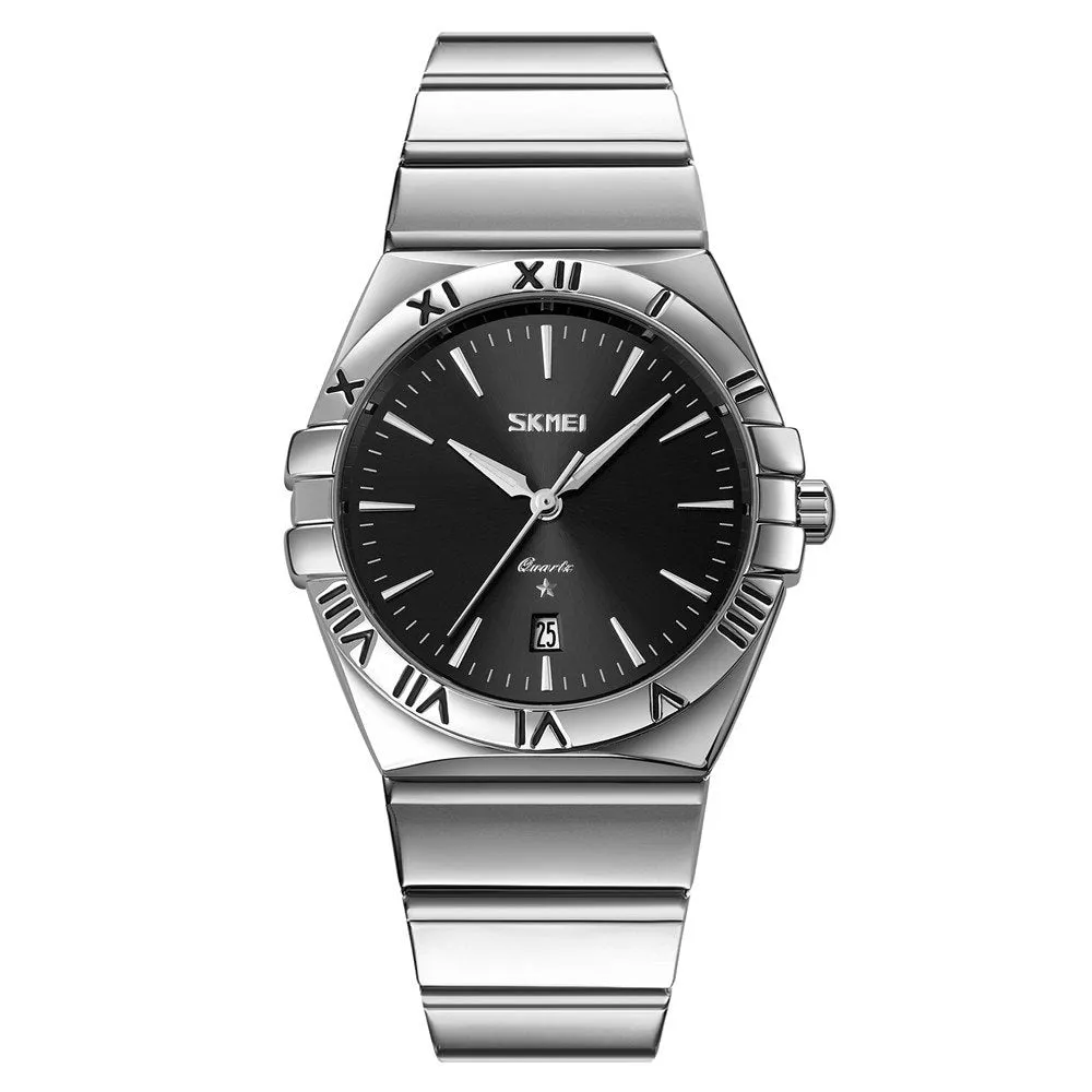 SKMEI 9257 Luxury Stainless Steel Quartz Watch for Men