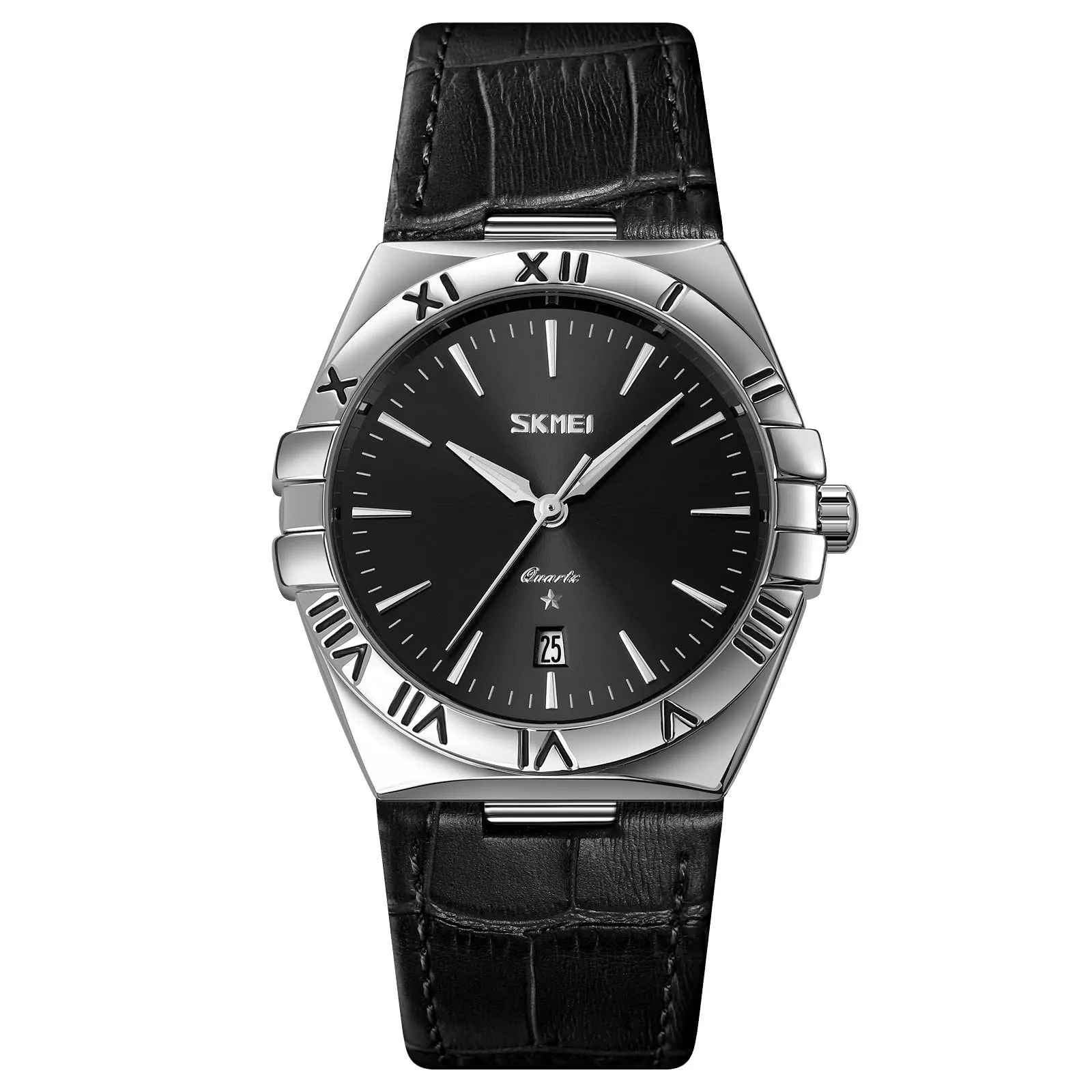 SKMEI 9257 Luxury Stainless Steel Quartz Watch for Men