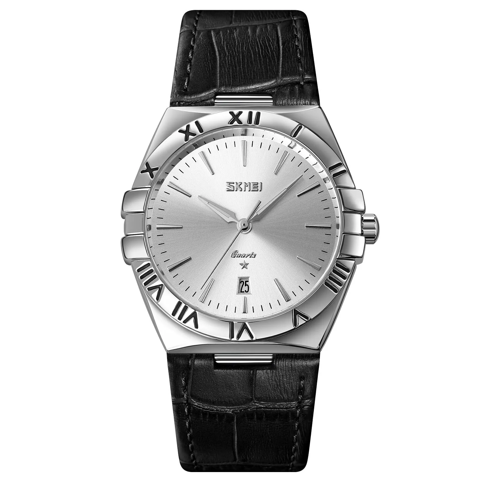 SKMEI 9257 Luxury Stainless Steel Quartz Watch for Men