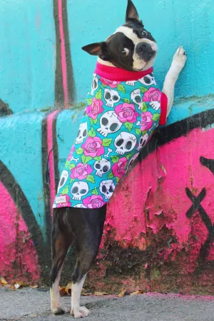 Skull & Roses Dog Pajamas