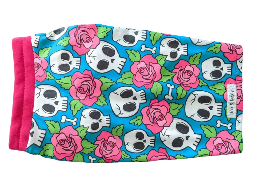 Skull & Roses Dog Pajamas