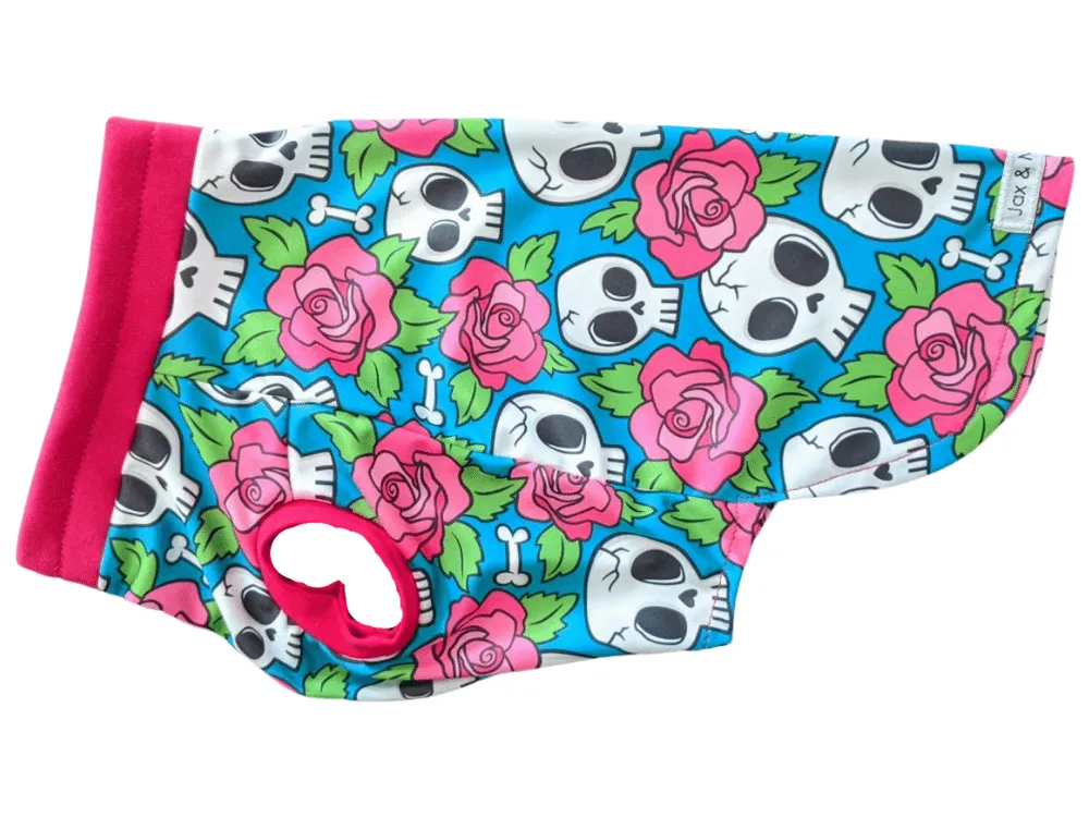 Skull & Roses Dog Pajamas