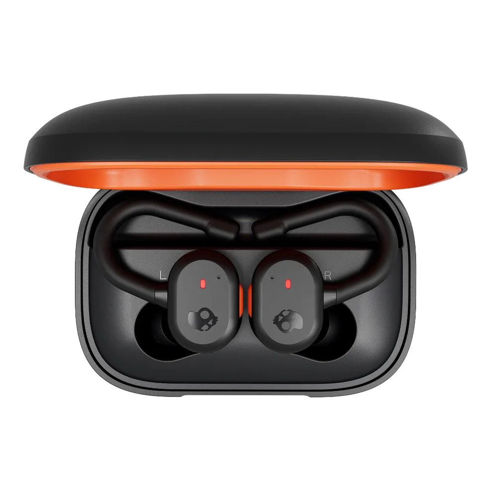 Skull Candy Push Active Earbuds - TRUE BLACK ORANGE