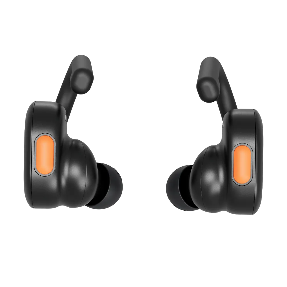 Skull Candy Push Active Earbuds - TRUE BLACK ORANGE