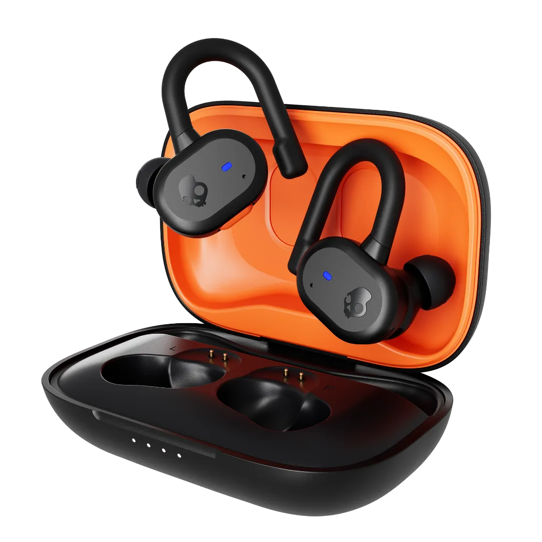 Skull Candy Push Active Earbuds - TRUE BLACK ORANGE