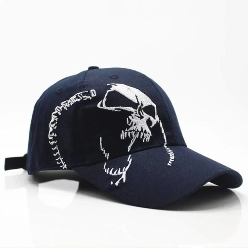 Skull Embroidery Baseball Cap