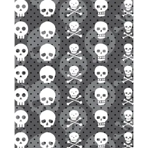 Skulls Printed Backdrop