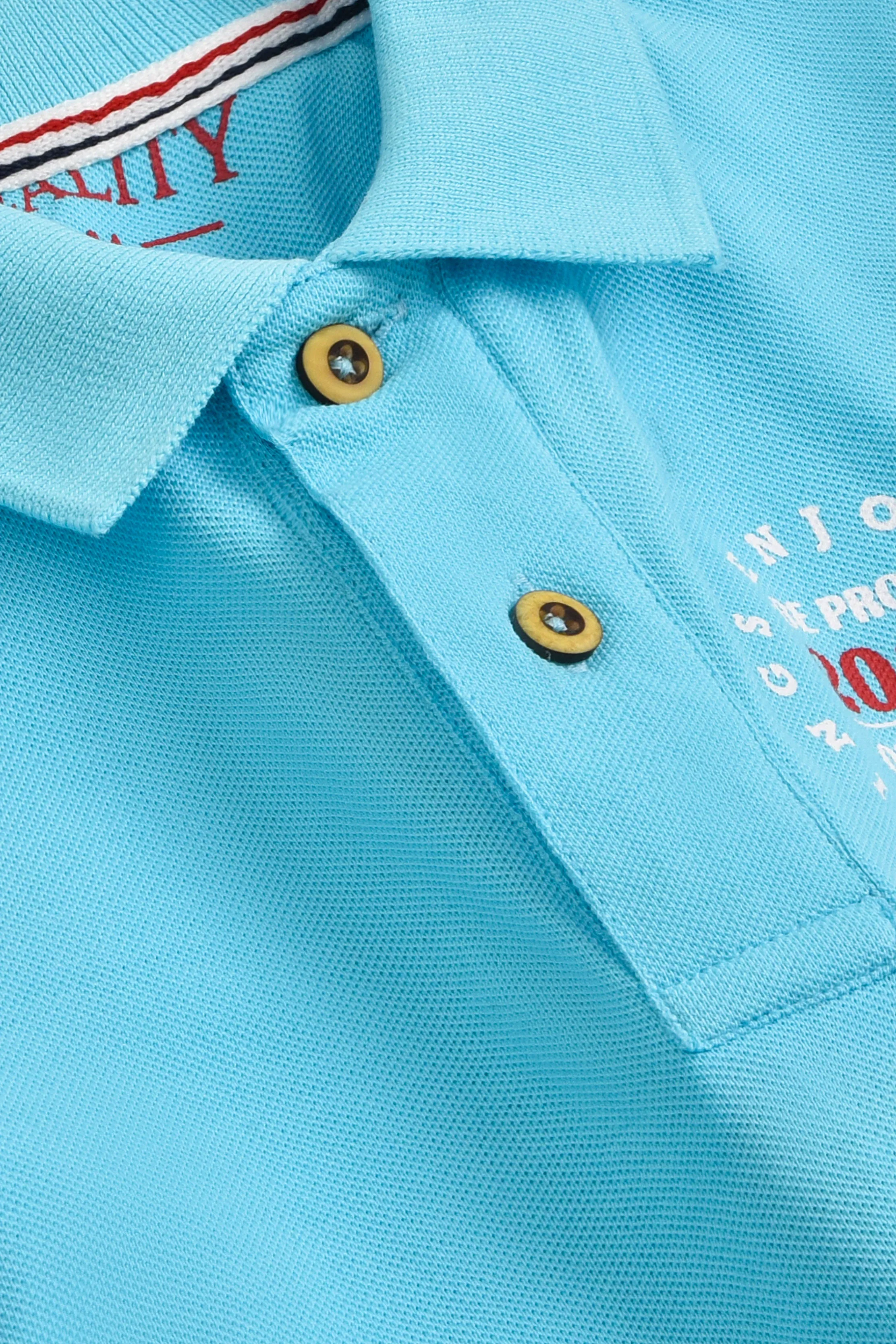 Sky Blue Cotton Polo