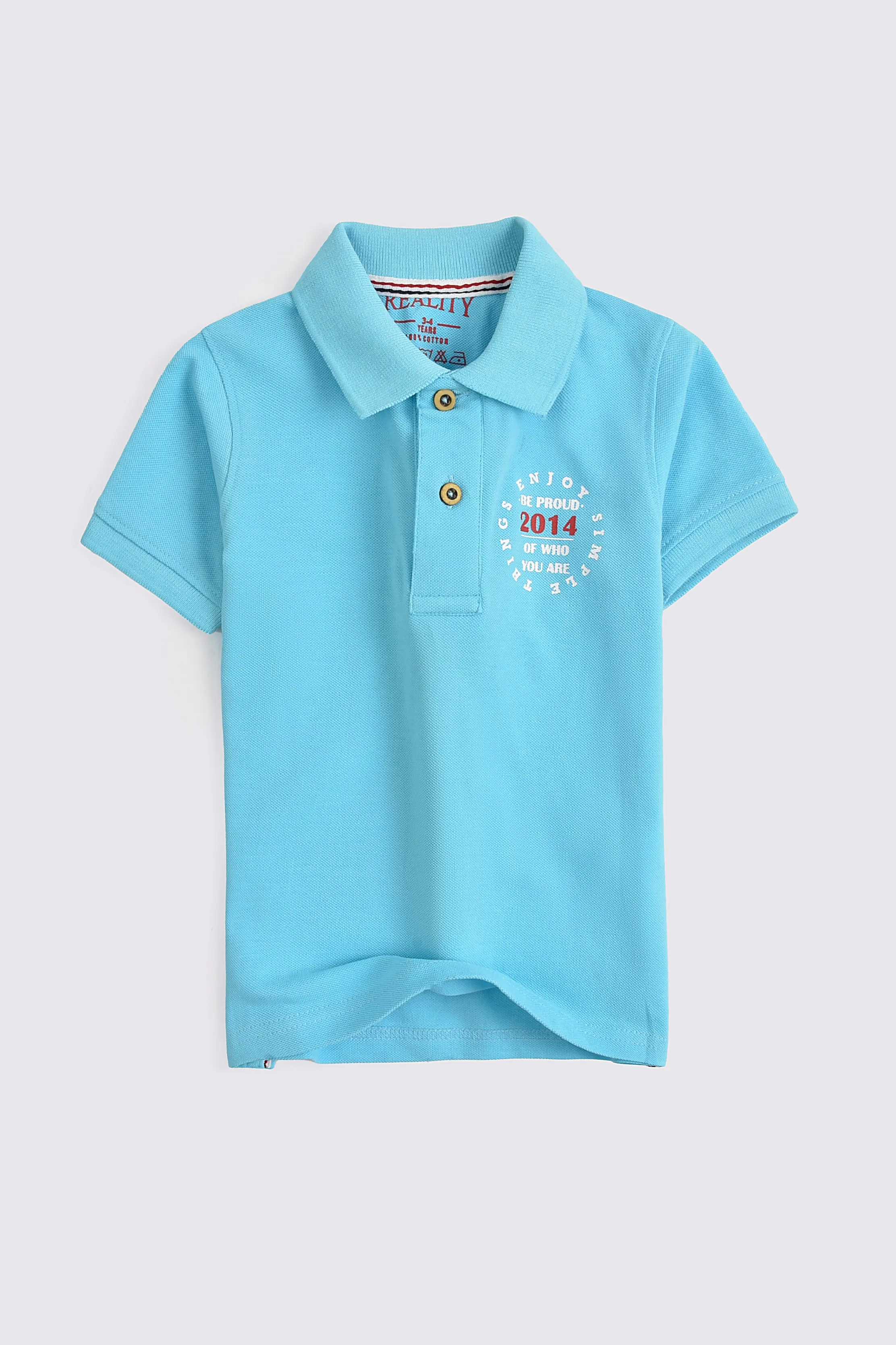 Sky Blue Cotton Polo