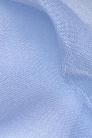 Sky Blue Silk Organza Fabric