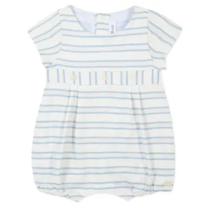 Sky Blue Stripe Romper