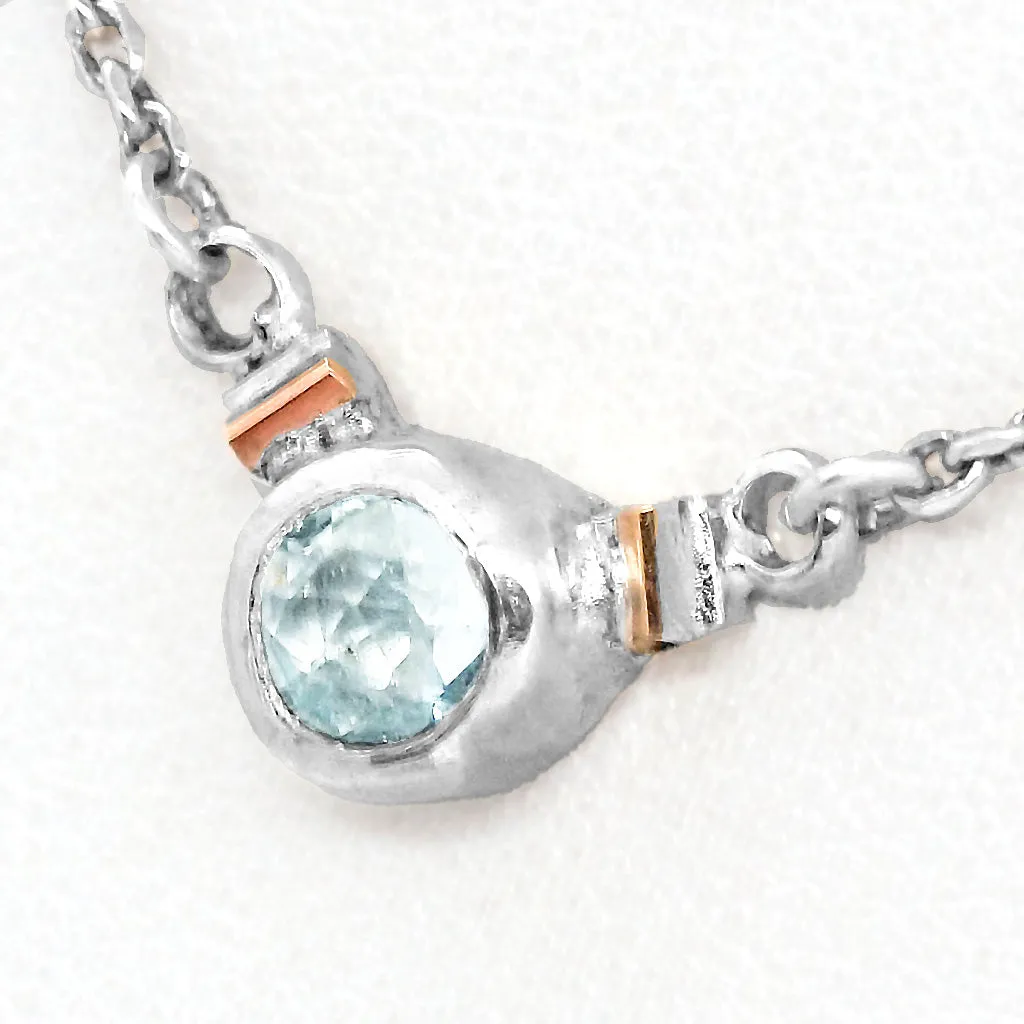 Sky Blue Topaz  Necklace