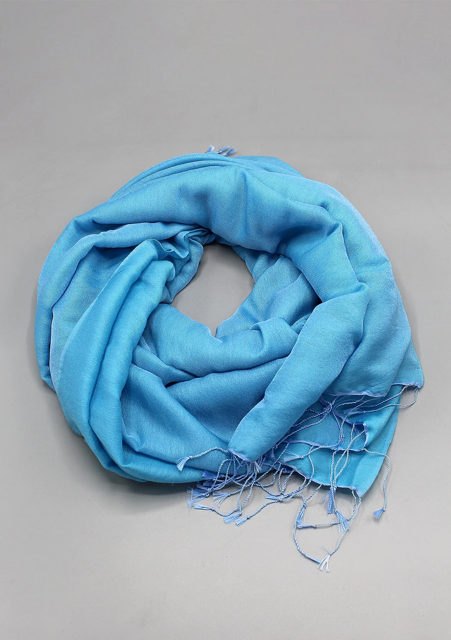 Sky Blue Water Pashmina Shawl