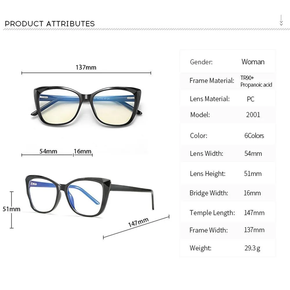 Sky - Fashion Blue Light Blocking Computer Reading Gaming Glasses