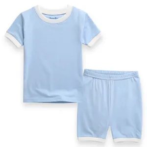 Sky Macaron Short Sleeve Pajamas