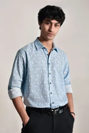 Sky Printed Casual Shirt