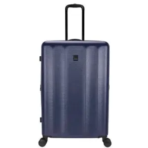 Skyline Hardside Large Checked Spinner Suitcase - Navy Peony