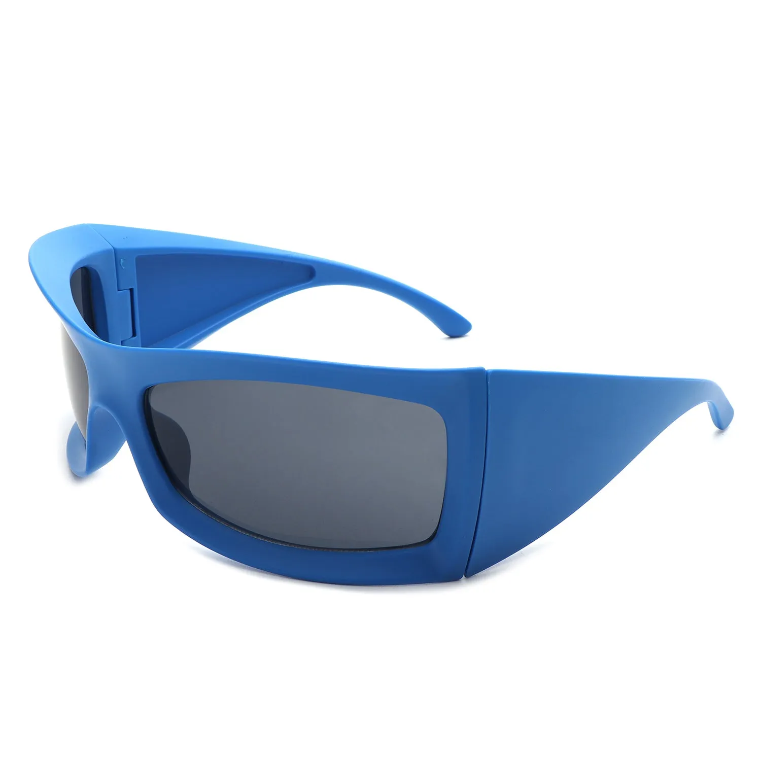 Skytalon - Retro Square Chunky Wrap Around Sunglasses